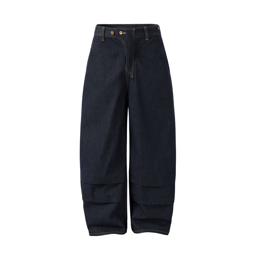 NOVACAM Blade Detail Folded Baggy Jeans | Face 3 Face