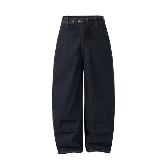 NOVACAM Blade Detail Folded Baggy Jeans | Face 3 Face
