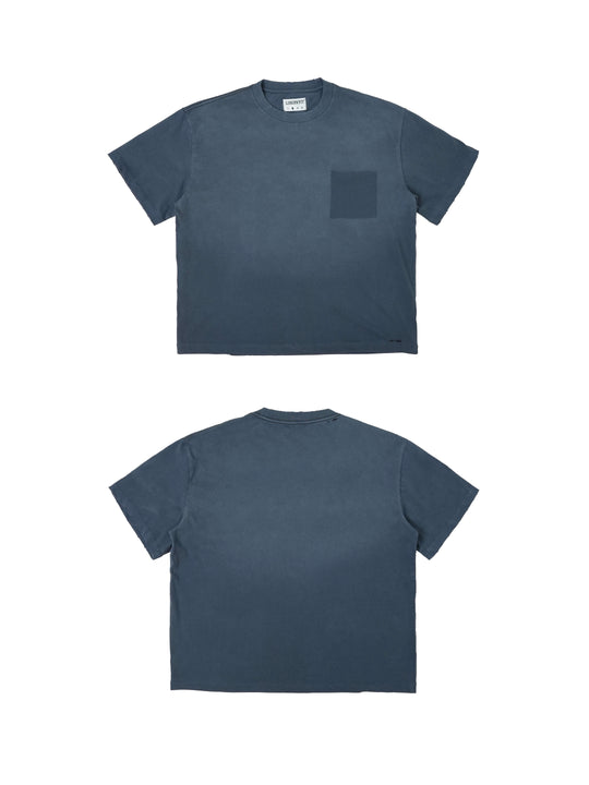 LIBERAFIT Vintage Washed Distressed Basic Short Sleeve Tee