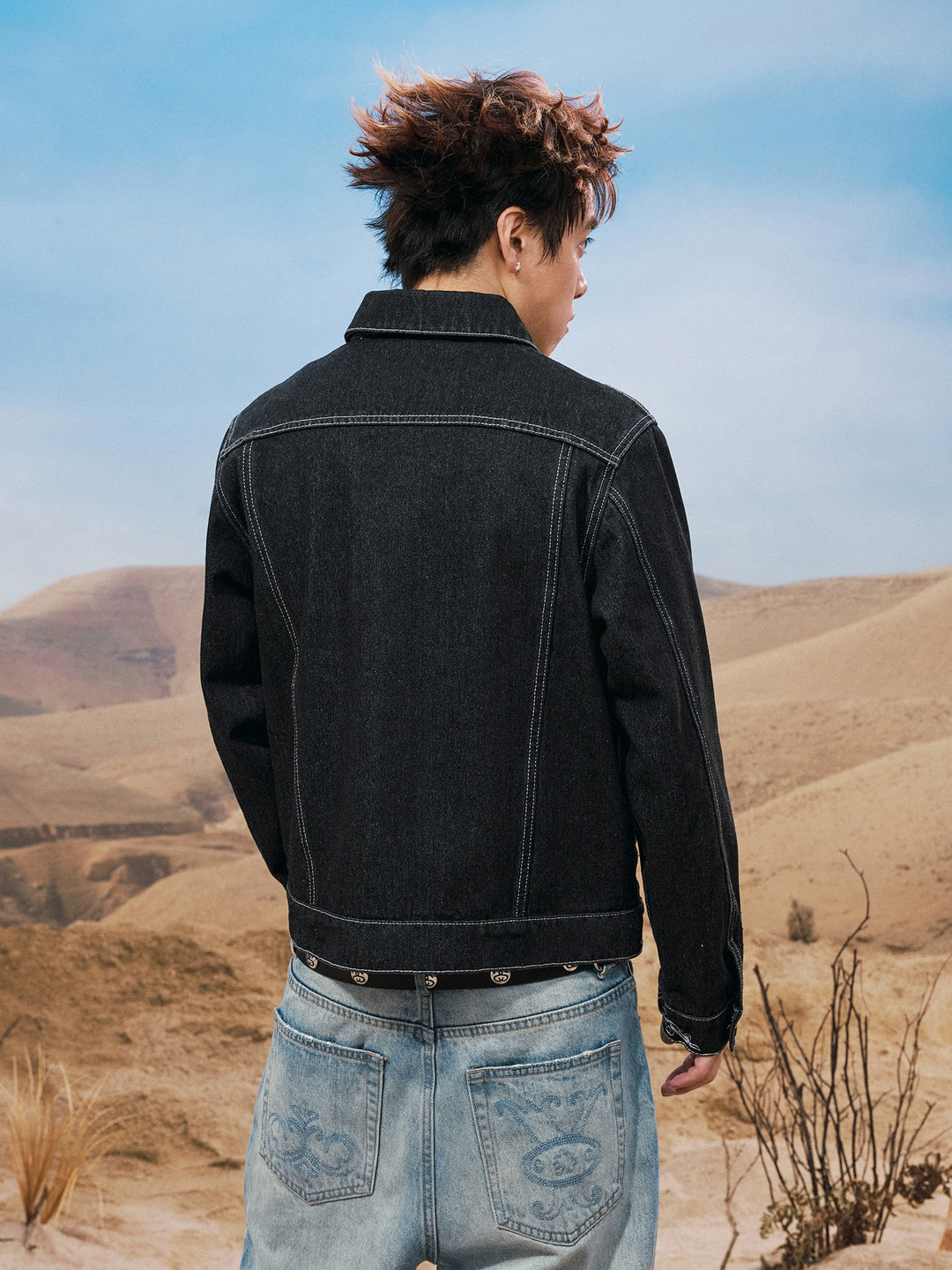 YADcrew Snap Button Denim Jacket | Face 3 Face