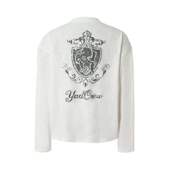 YADcrew Horse Vintage Print Long Sleeve Tee | Face 3 Face