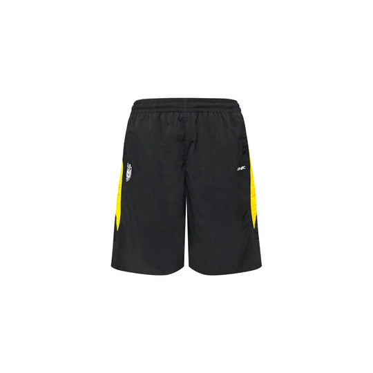 S45 Yellow Color Block Nylon Soccer Shorts | Face 3 Face