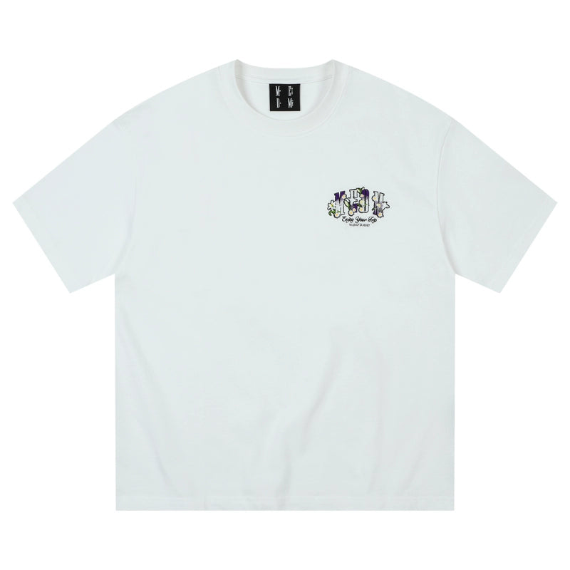 MEDM Flower Terry Logo Embroidery Tee | Face 3 Face