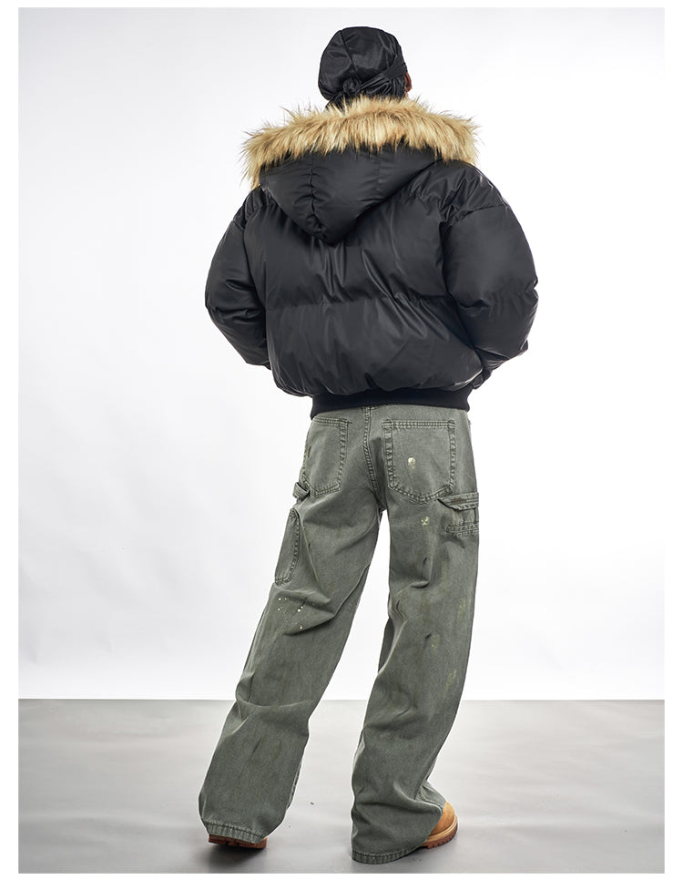 F3F Select Ink Splashed Distressed Work Painter Jeans | Face 3 Face