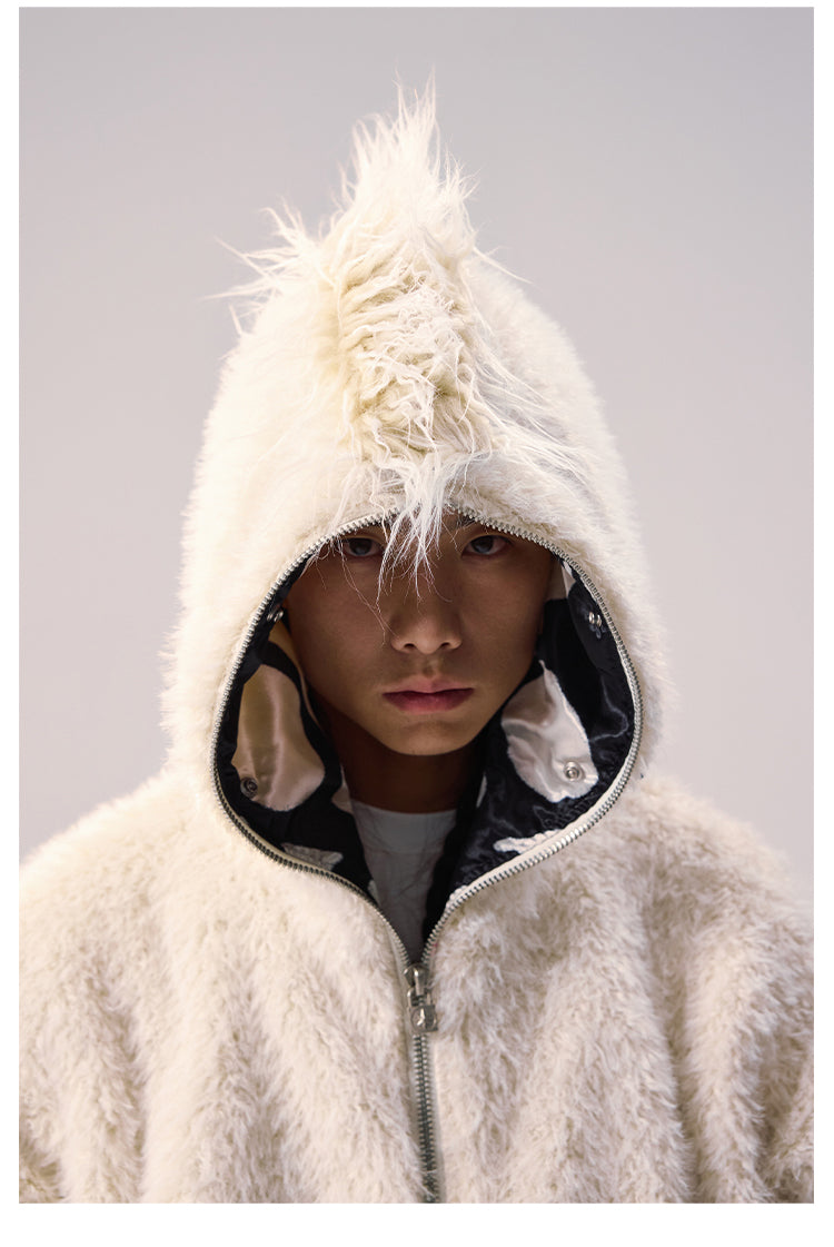 Remedy Faux Fur Mohawk Hooded Jacket | Face 3 Face
