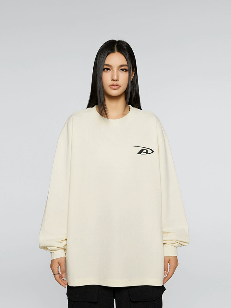 Achock Basic Logo Print Long Sleeve Tee | Face 3 Face