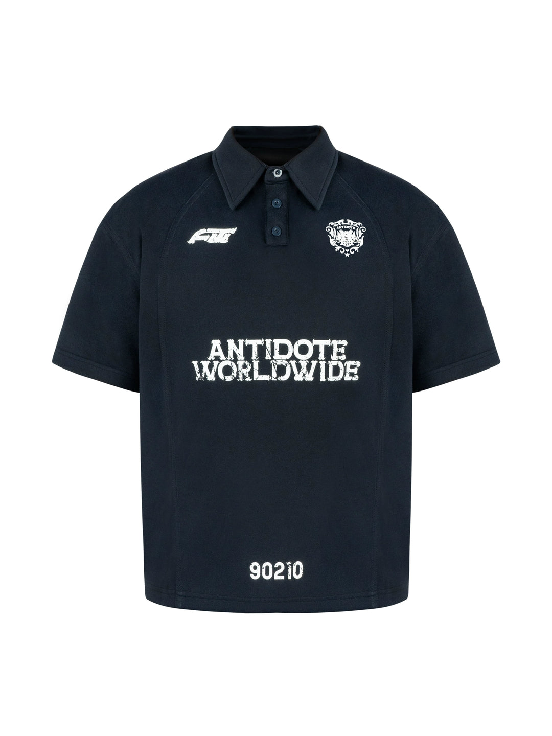 ANTIDOTE Logo & Badge Printed Polo | Face 3 Face