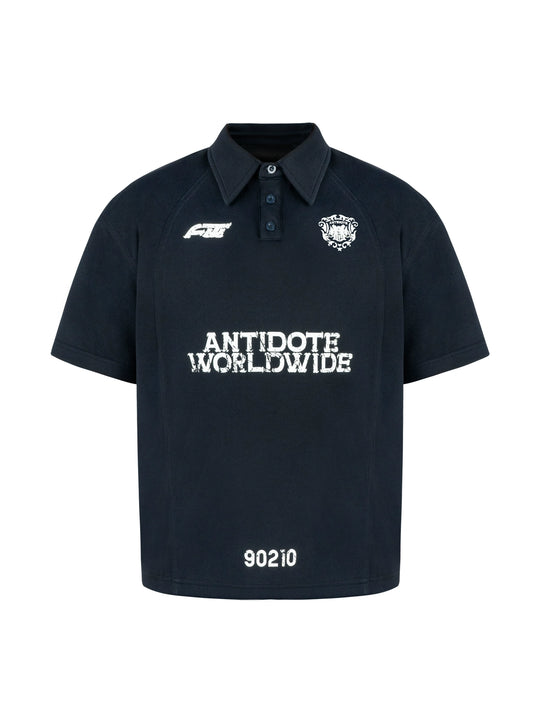 ANTIDOTE Logo & Badge Printed Polo | Face 3 Face
