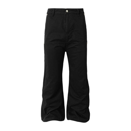 YADcrew Double Floral Buckle Belted Flared Pants | Face 3 Face