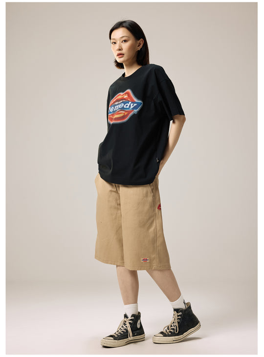 Remedy Airbrushed Kiss Lips Print Tee | Face 3 Face