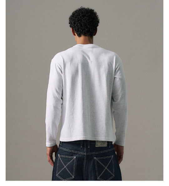 S45 Leopard Patch Pearl Logo Long Sleeve Tee | Face 3 Face