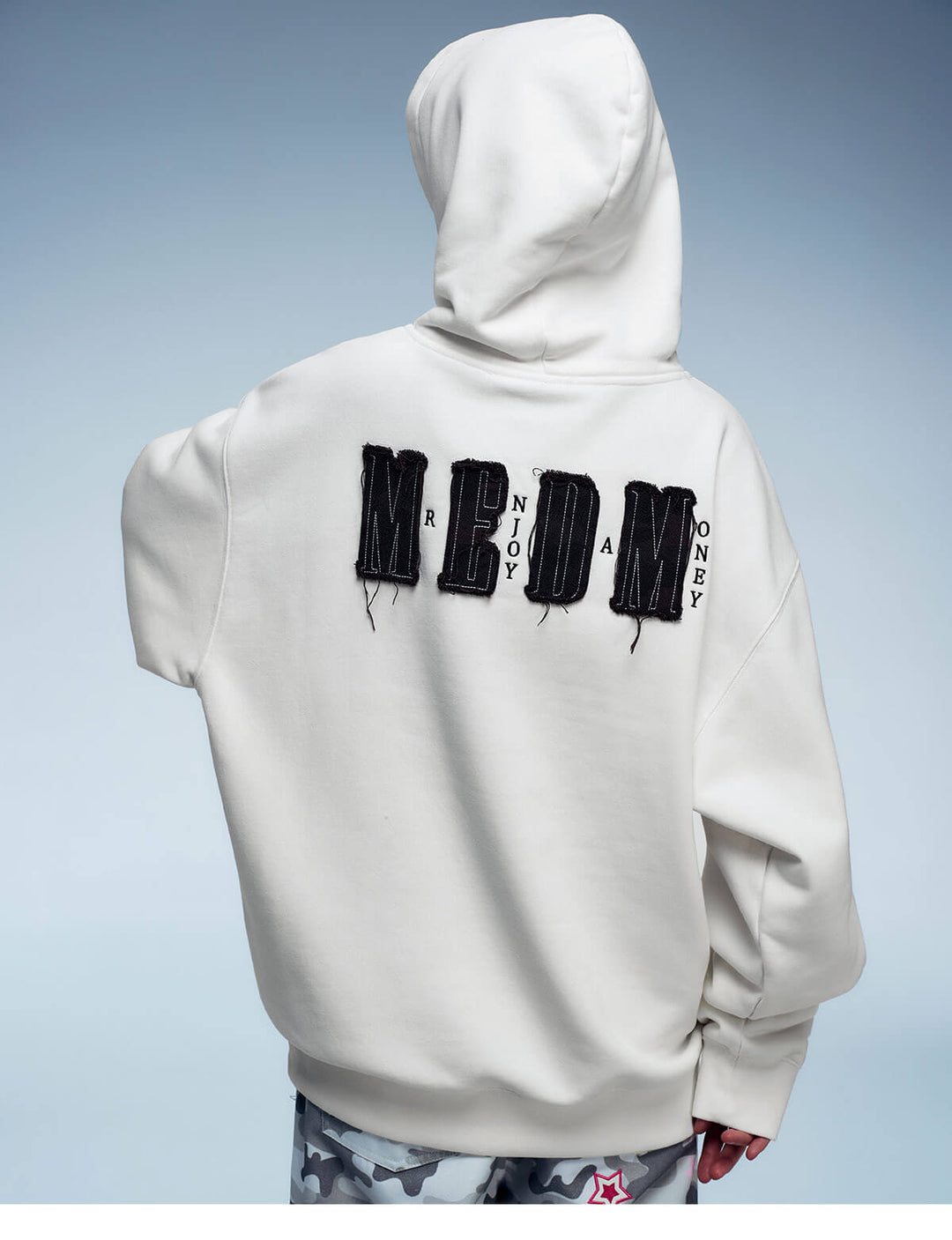 MEDM Camouflage Embroidered Patch Hoodie | Face 3 Face