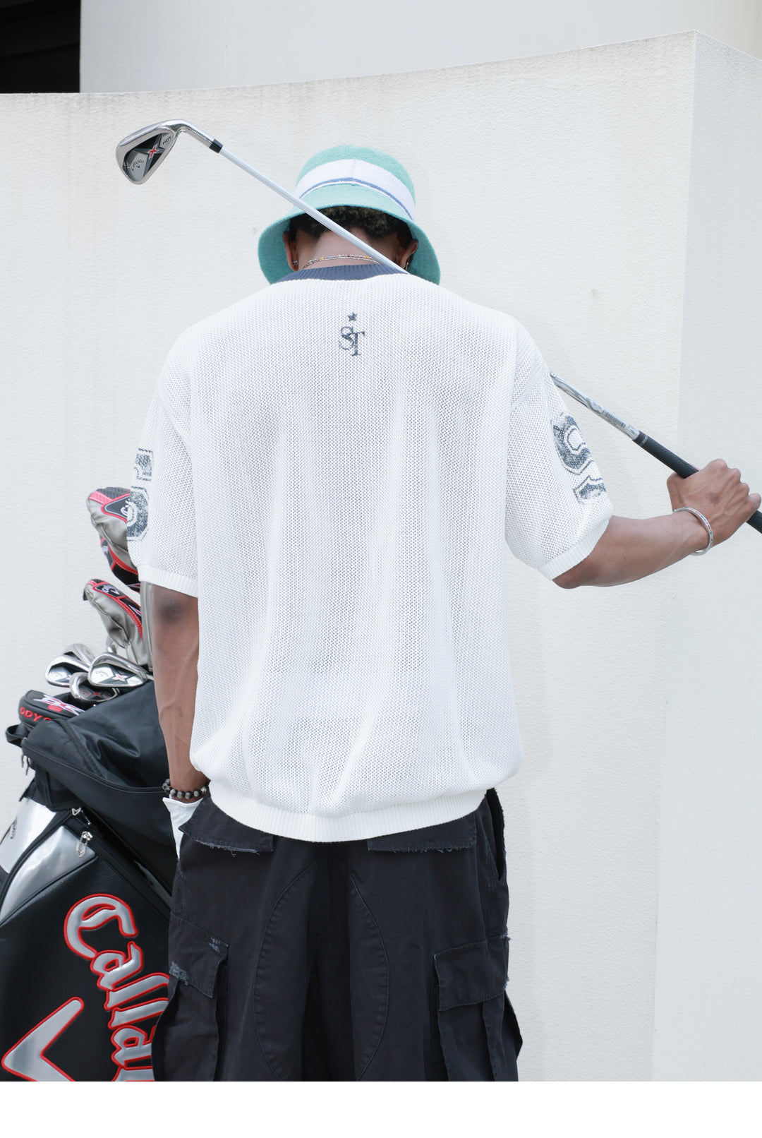 STEEPC Faded Print Mesh Knit Tee | Face 3 Face