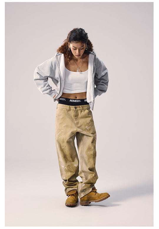 Remedy Washed Splash Ink Work Painter Pants | Face 3 Face