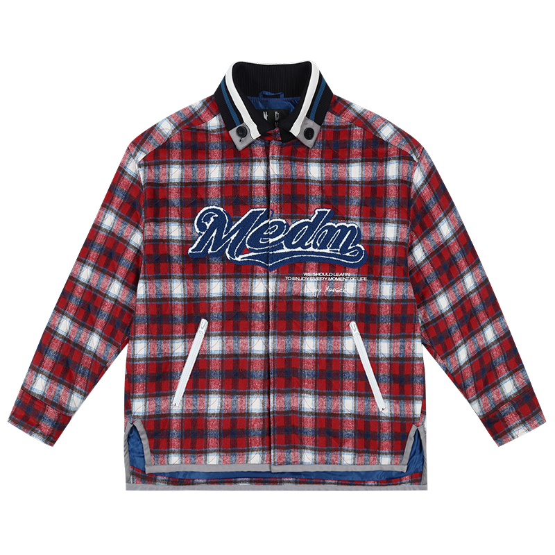 MEDM Plaid Quilting Flannel Jacket | Face 3 Face