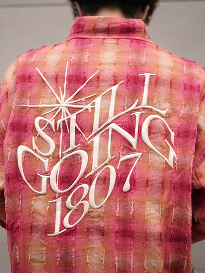 1807 STILL GOING Star Plaid Long Sleeve Shirt | Face 3 Face