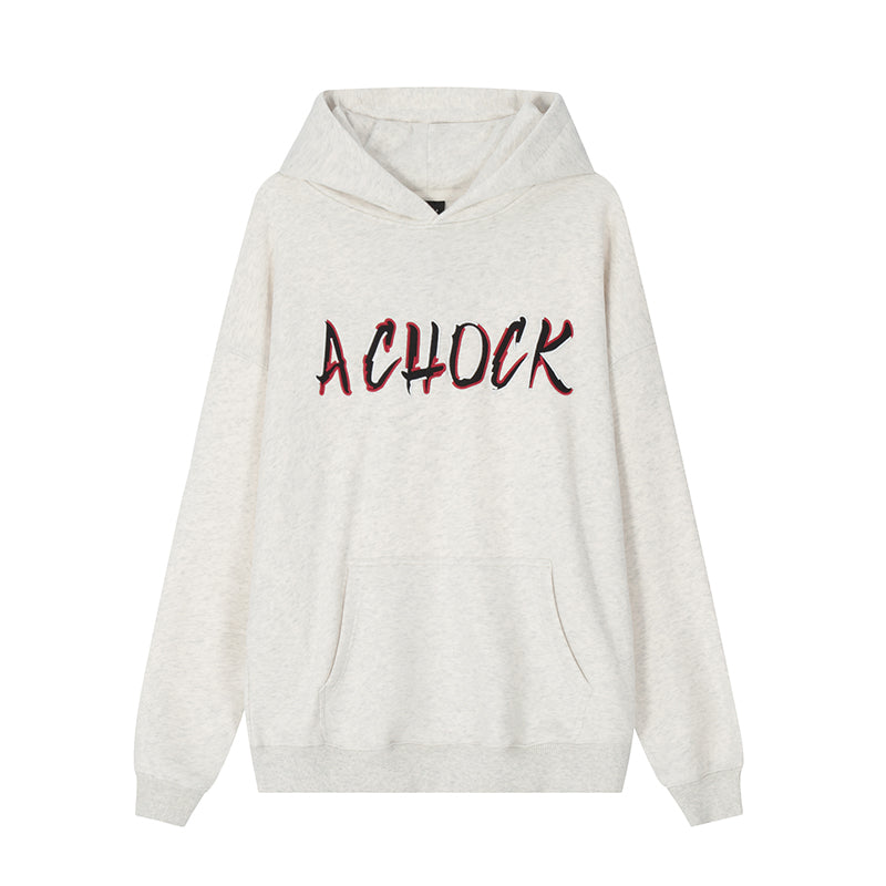 Achock Multicolor Logo Embroidery Hoodie