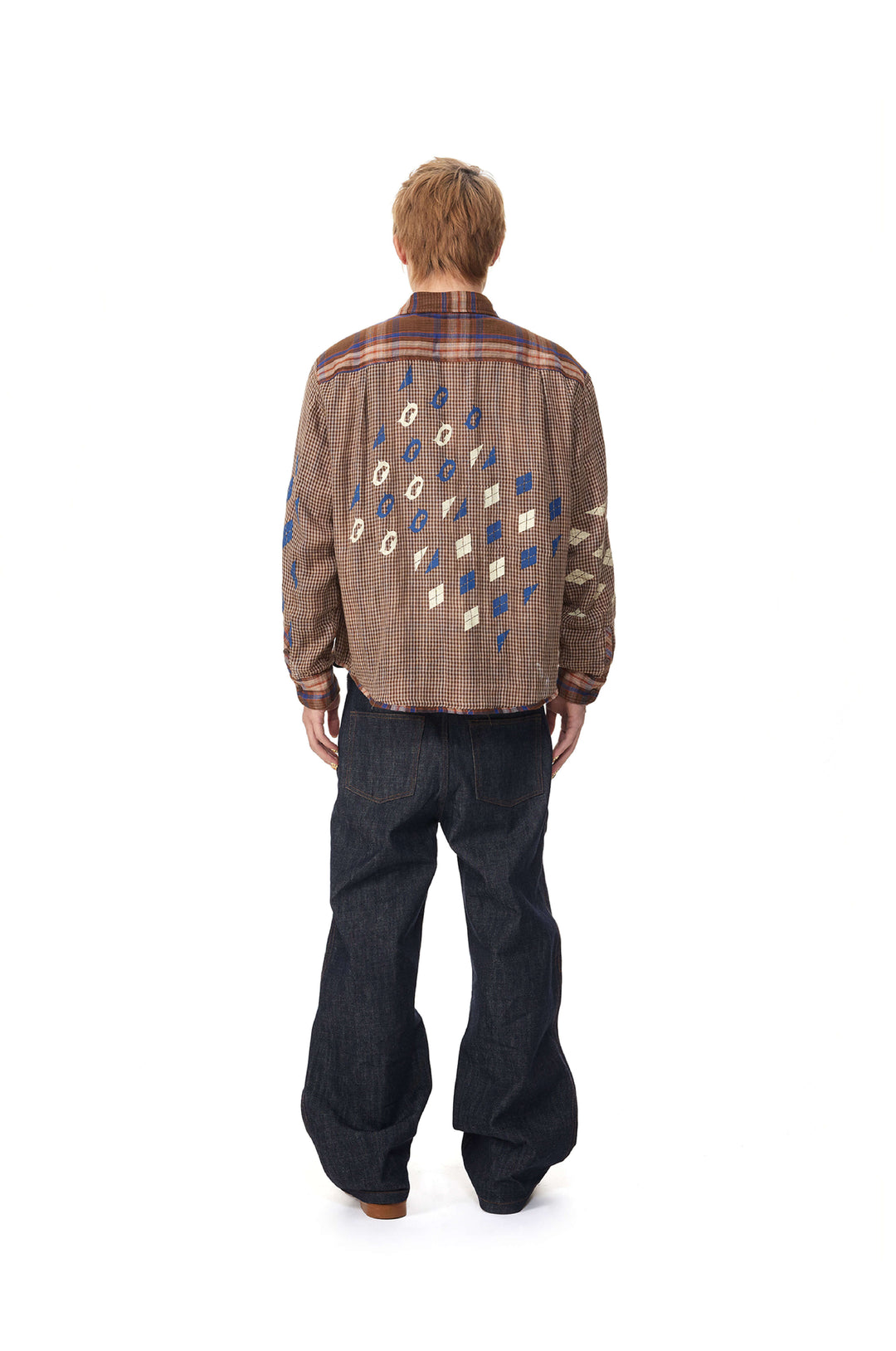 EVILKNIGHT(EK) Reversible Checkered Long Sleeve Shirt | Face 3 Face