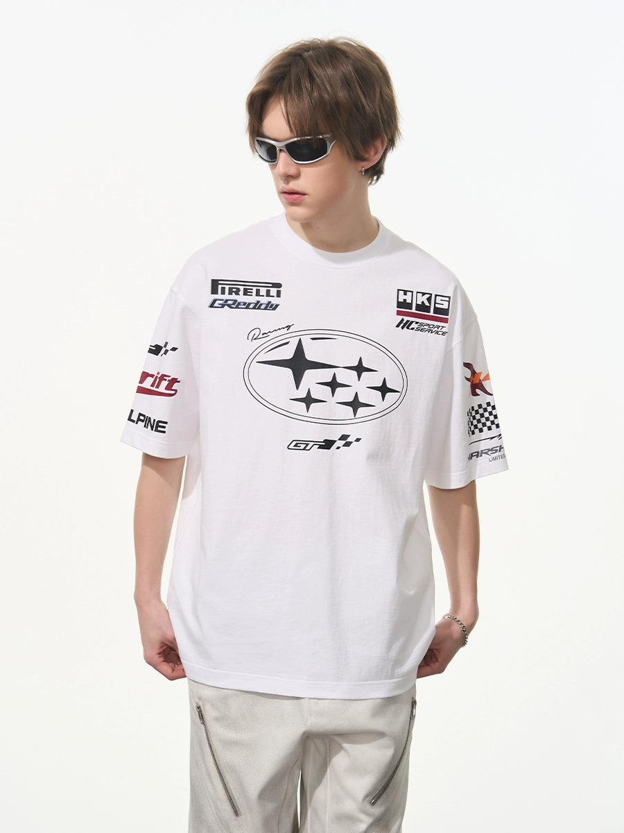 Harsh and Cruel Race Car Printed Tee