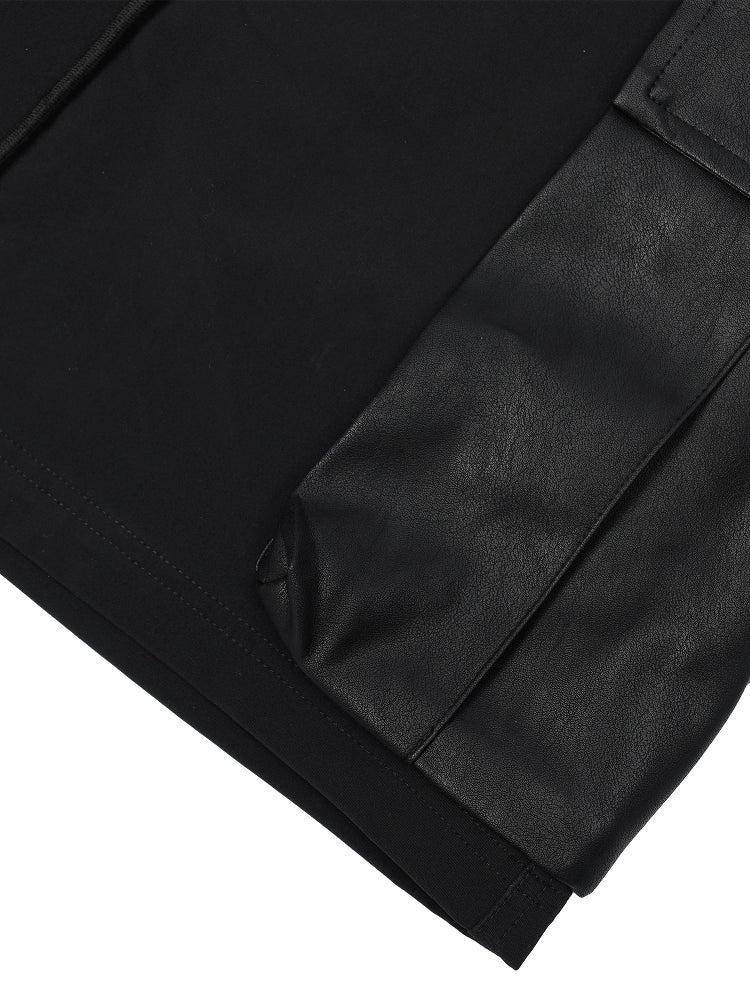 1807 Leather Pocket Work Cargo Shorts | Face 3 Face