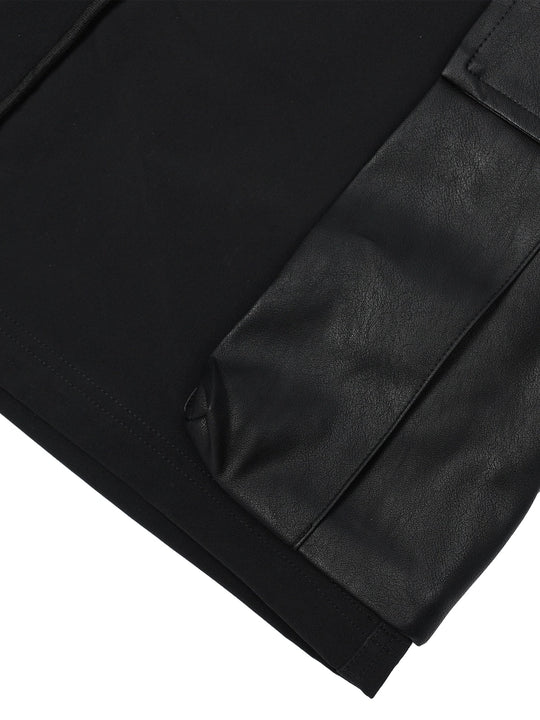 1807 Leather Pocket Work Cargo Shorts | Face 3 Face