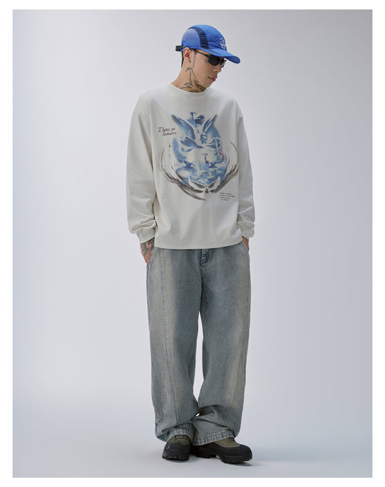 F2CE Vintage Print Long Sleeve Tee | Face 3 Face