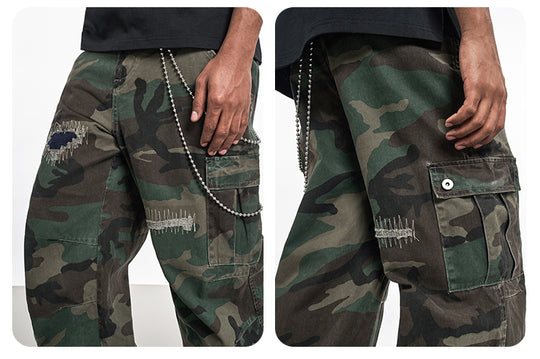 F3F Select Embroidered Patch Camouflage Work Pants | Face 3 Face