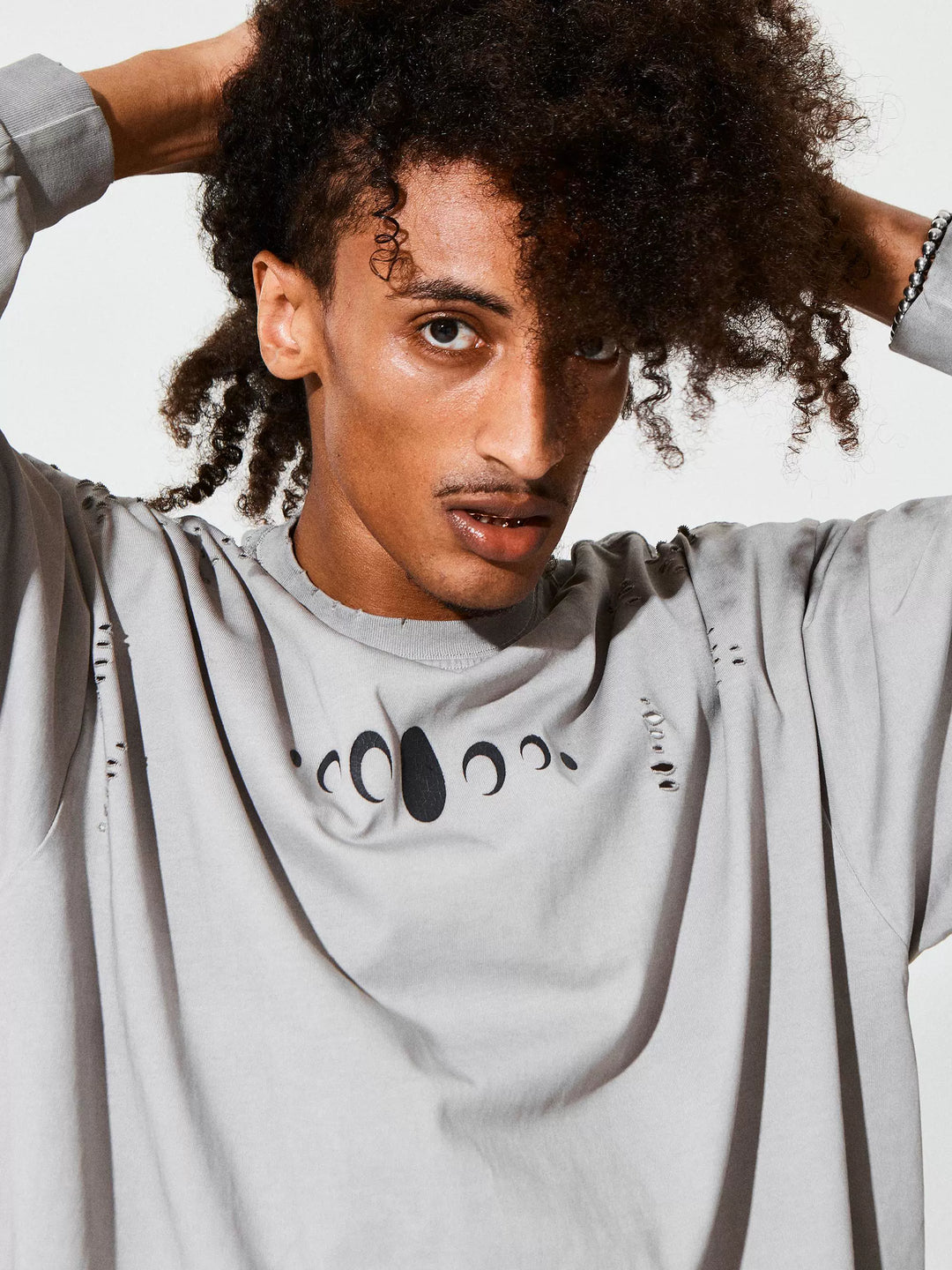 KARMANISTIC Standard Logo Washed Distressed Long Sleeve Tee | Face 3 Face