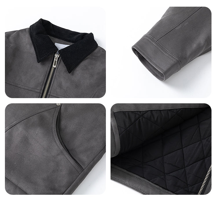 F3F Select Suede Short Work Jacket | Face 3 Face