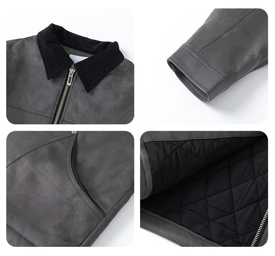 F3F Select Suede Short Work Jacket | Face 3 Face