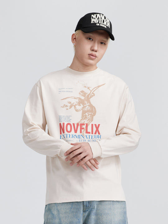 NOVACAM Archangel Vintage Washed Backstitch Long Sleeve Tee | Face 3 Face