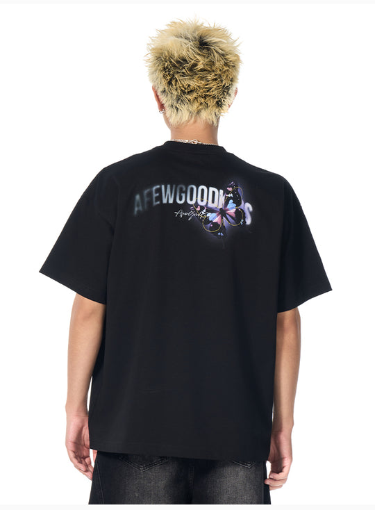 AFGK Light and Shadow Butterfly Gradient Tee | Face 3 Face