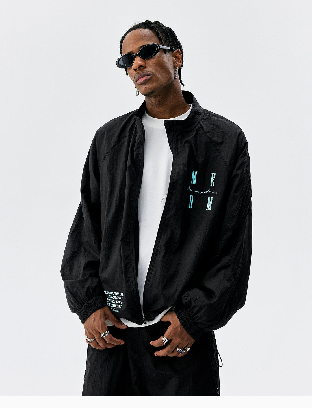 MEDM UV Resistant Logo Zip Jacket | Face 3 Face