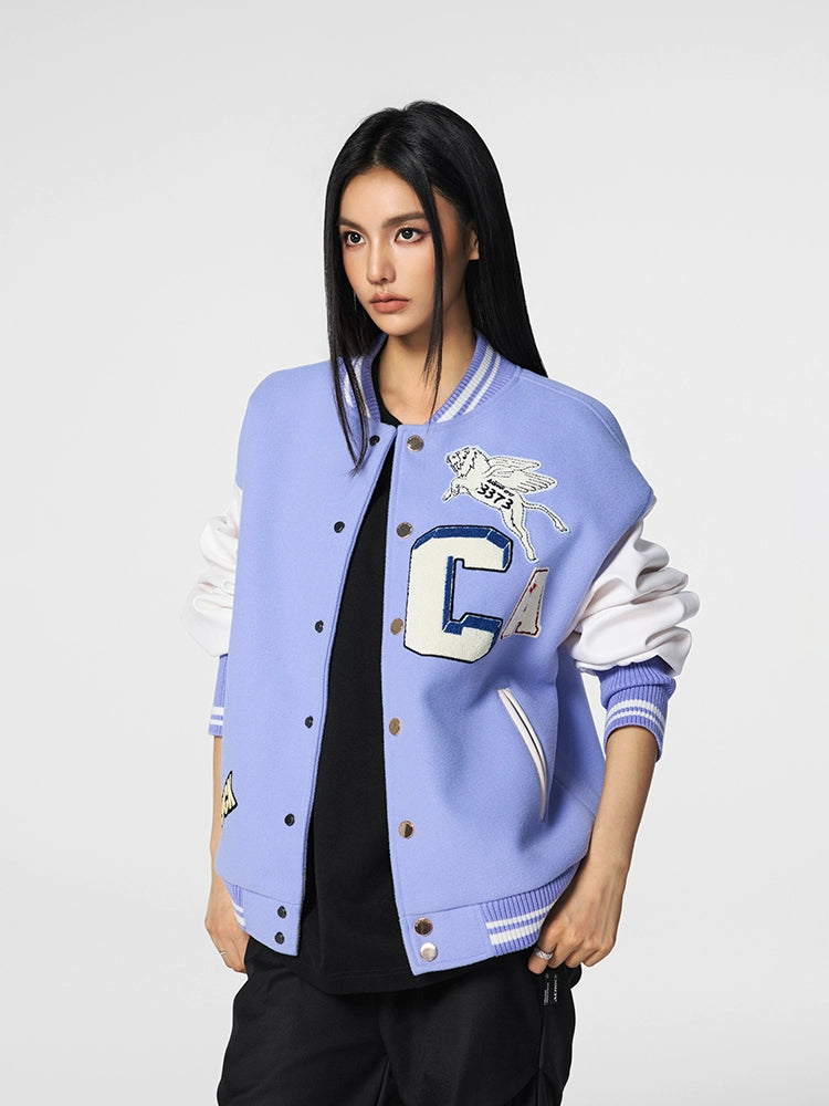 Racer varsity jacket | Achock CA Logo Griffin Varsity Jacket | Face 3 Face