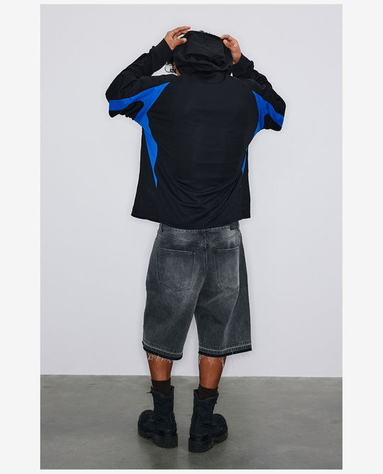 NOVACAM Soccer Jersey-Style Fake Two-Piece Hoodie | Face 3 Face