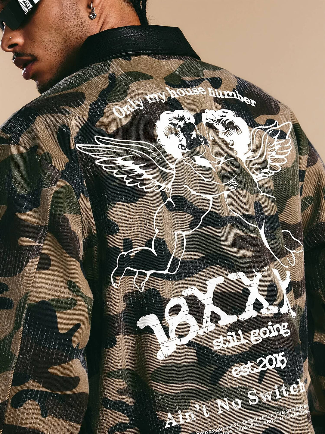 1807 18X7 Camouflage Print Detroit Jacket | Face 3 Face