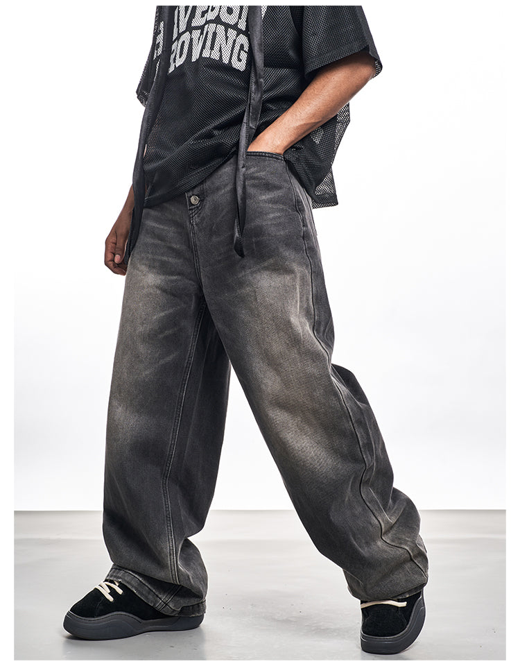 F3F Select Five Buttons Washed Black Jeans | Face 3 Face