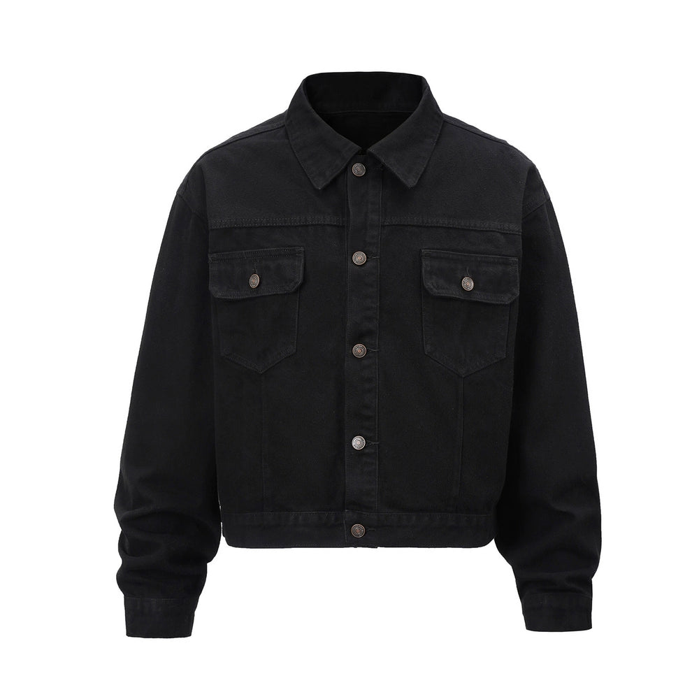F3F Select Tough Black Denim Jacket | Face 3 Face