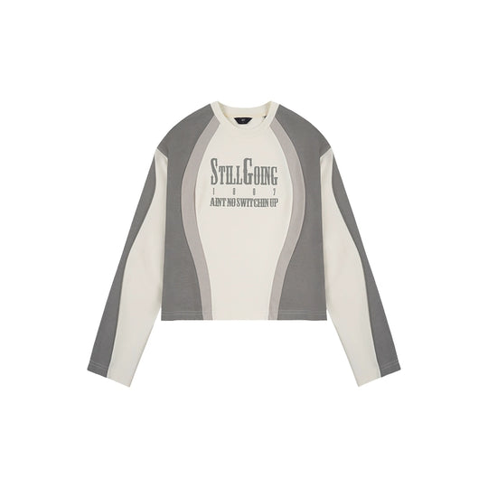 1807 Colorblock Sports Cropped Long Sleeve Tee | Face 3 Face