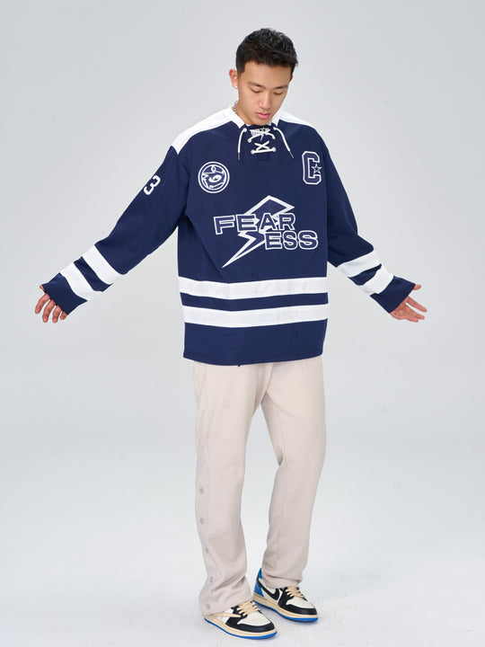 OOTC Letters Lightning Bolt Hockey Jersey | Face 3 Face