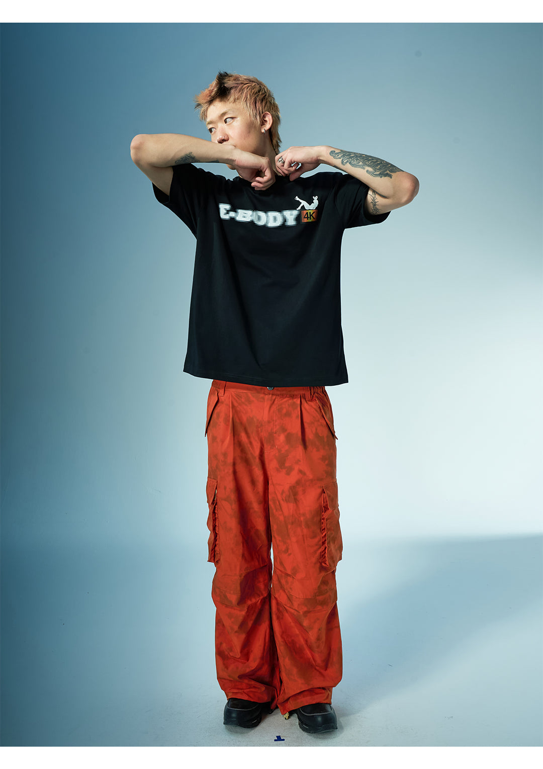 EVILKNIGHT(EK) Tie-Dye 3D Pocket Work Cargo Pants | Face 3 Face