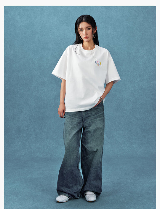 MEDM Basic Embroidered Logo Tee | Face 3 Face