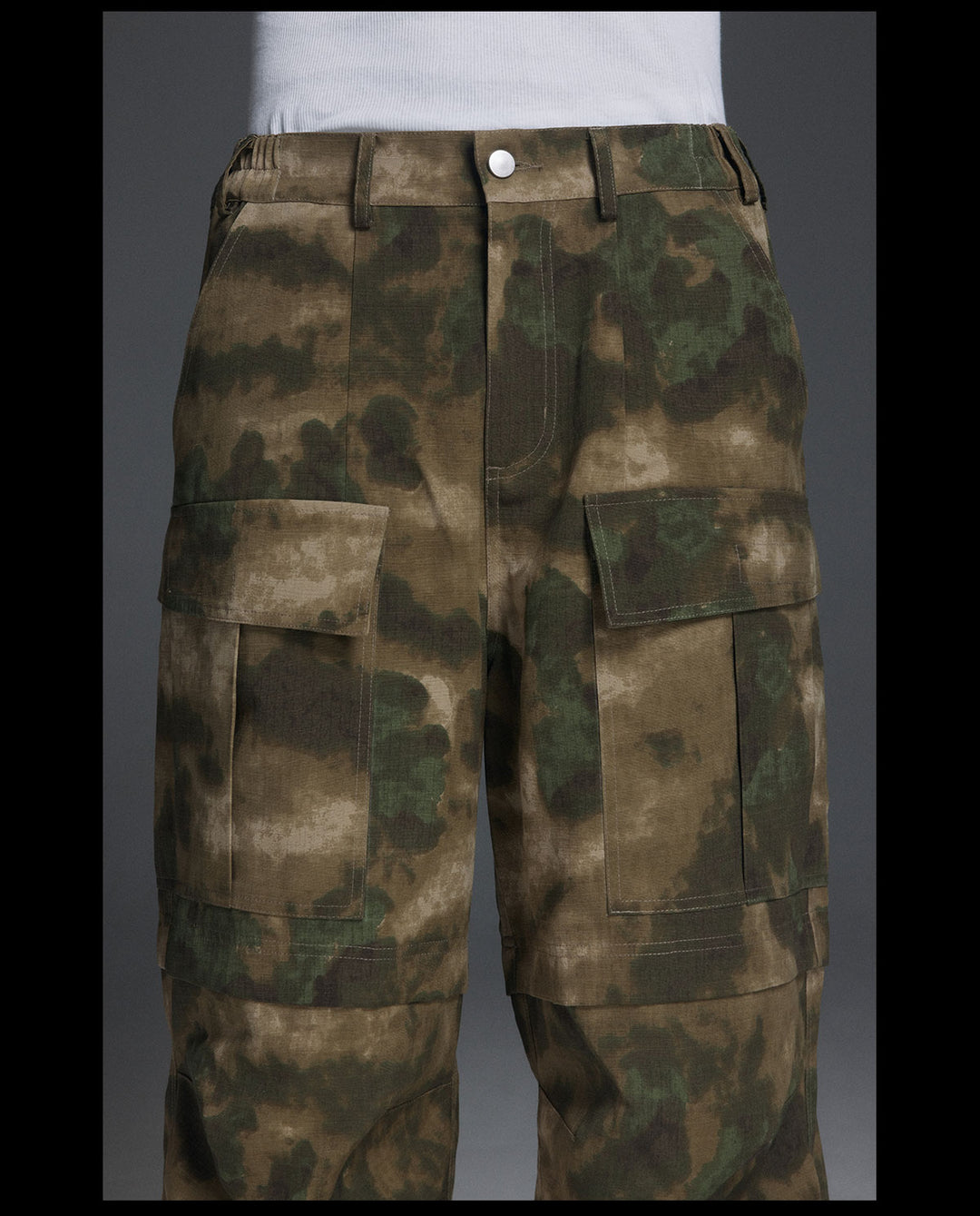 NOVACAM Camouflage Multi-Pocket Baggy Work Cargo Pants | Face 3 Face