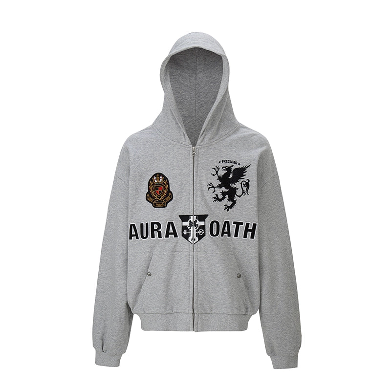 F2CE Embroidery Patch Zip Up Hoodie | Face 3 Face