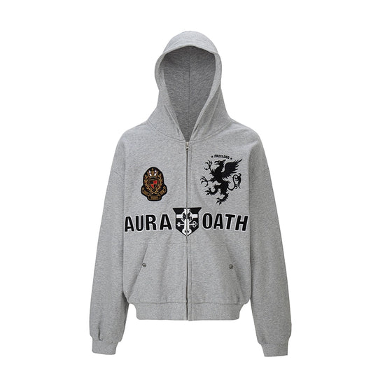 F2CE Embroidery Patch Zip Up Hoodie | Face 3 Face