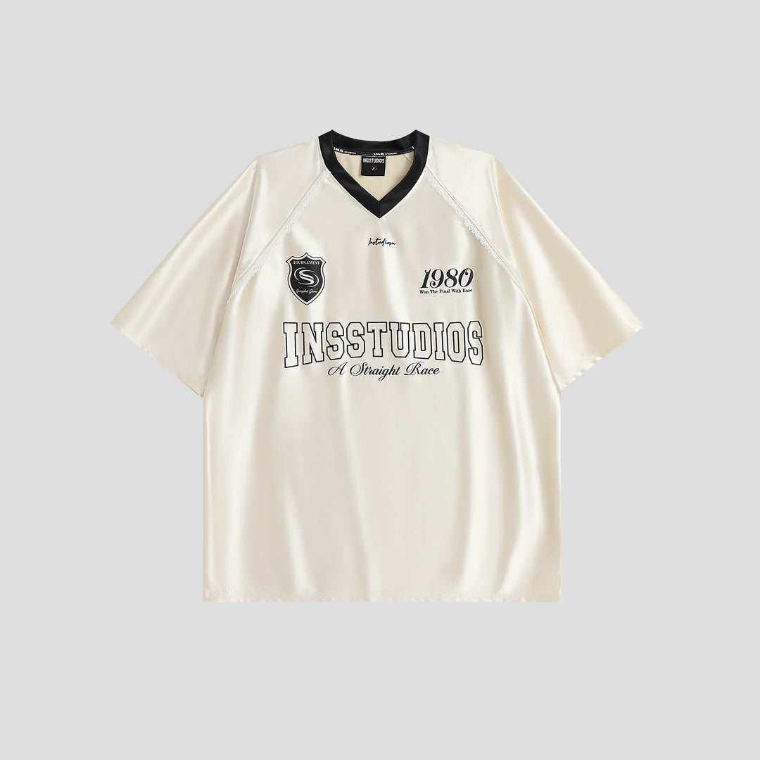 INSstudios Lace Letters Logo Soccer Jersey | Face 3 Face