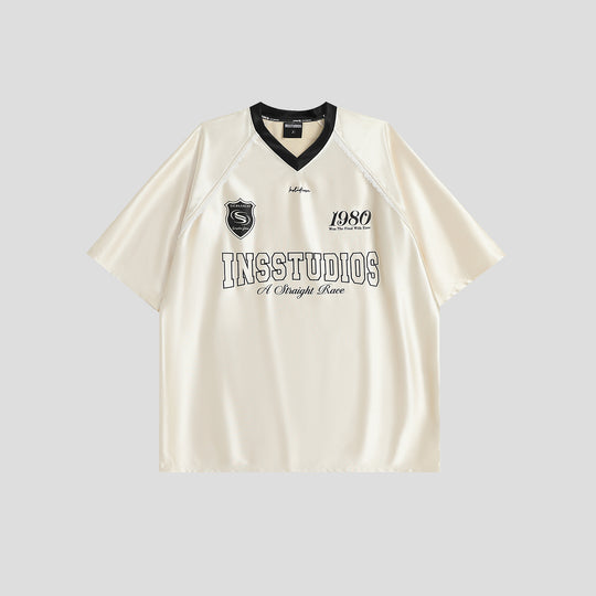 INSstudios Lace Letters Logo Soccer Jersey | Face 3 Face