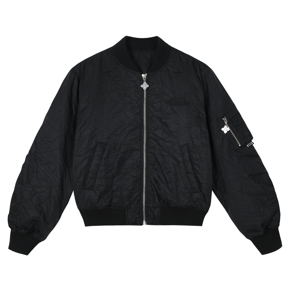 MEDM Crinkled Nylon MA-1 Bomber Jacket | Face 3 Face