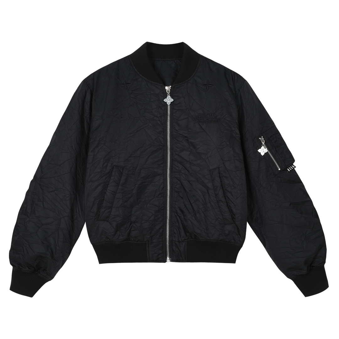 MEDM Crinkled Nylon MA-1 Bomber Jacket | Face 3 Face