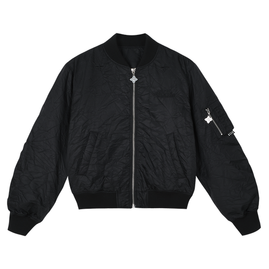 MEDM Crinkled Nylon MA-1 Bomber Jacket | Face 3 Face